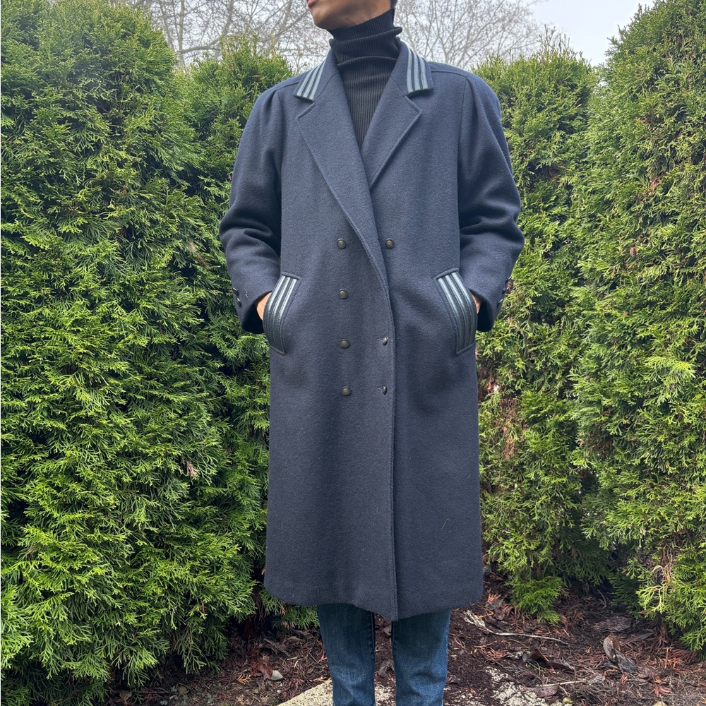Wool Blend Vintage trench  Coat